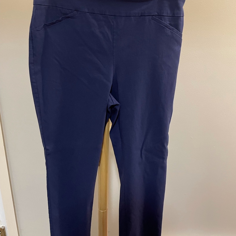 Chico's Blue Straight Leg Pants